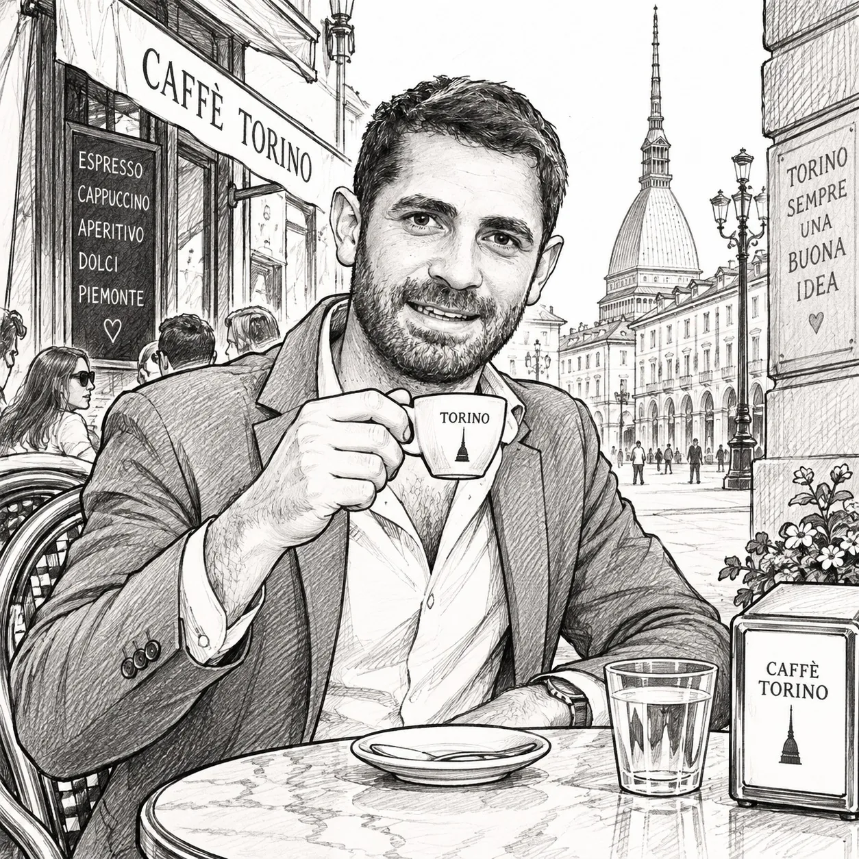 Avi Golan in a Torino illustration